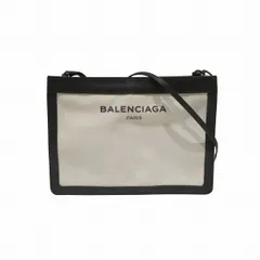 バレンシアガ　ネイビーポシェット　339937　キャンバス　レザー　バッグ　ショルダーバッグ　クラッチバッグ　ユニセックス