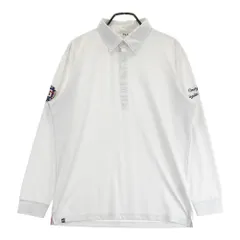 サイズ：LL FILA GOLF フィラゴルフ  長袖ポロシャツ ボタンダウン  ホワイト系 [240101499152] ゴルフウェア メンズ ストスト