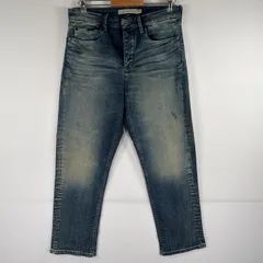 古着 カルバンクラインジーンズ Calvin Klein Jeans デニムパンツ ダメージ加工 ヒゲ ストレート ストレッチ ジーンズ ジーパン w29  ブルー メンズ