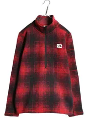 【お得なクーポン配布中!】 US企画 ノースフェイス チェック ゴードン ライオンズ ハーフジップ メンズ M 古着 The North Face フリース ジャケット ブルゾン オンブレ