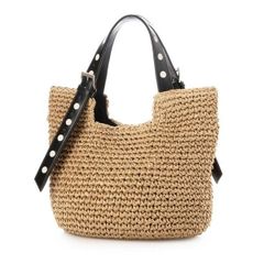 カシュカシュ cache cache   ドット刺繍ハンドル手編みトート  トートバック　カラーバリエーション：２種類