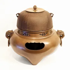 茶道具 鬼面風炉釜 平丸釜 環付 705 2025年最新】鬼面 風炉釜の人気アイテム - メルカリ