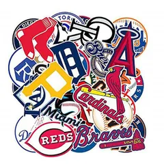 Baseball Team Fans Logo Stickers MLB Major League Baseball All 30 Teams Collection Waterproof Vinyl Sticker Include Twins and Brewのサムネイル
