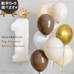 誕生日 数字 風船セット ナンバー バルーン ホワイト 男の子 女の子 飾り