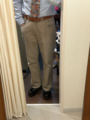 BANANA REPUBLIC バナナリパブリック ノータックチノ ジーパン メンズパンツ チノパン ノータック 綿パンツ カジュアルパンツ ベージュ サイズW35L32 A-421
