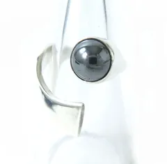 デンマーク＊ハンスハンセン＊アマゾナイト9号シルバーリング＊アンティークリング デンマーク＊ハンスハンセン＊アマゾナイト9号シルバーリング