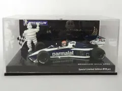 【中古】ミニカー 1/43 BRABHAM BMW BT52 1983 parmalat #5(ホワイト×ネイビー) ミシュラン別注モデル 
