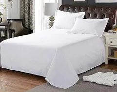 新品 綿100％137X260cm フラットシーツ業務用、ホテル用、旅館用、民泊用、家庭用