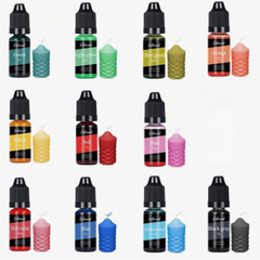 キャンドル　液体染料　１１色セット　１０ml　美しい発色　安定した燃焼　パラフィンワックス　ジェルキャンドル　材料