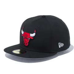 ニューエラ 59FIFTY シカゴ・ブルズ ブラック チームカラー 1個 New Era 5950 CHIBUL NBA BLK TEAM 25J 1pc