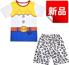 ✨新品✨ トイストーリー ジェシー コスプレ キッズパジャマ 上下セット 半袖Tシャツ&牛柄ショートパンツ 子供服 女の子 男の子 ルームウェア 100cm 110cm 120cm 130cm 140cm 部屋着 夏用 かわいい コットン カウガール