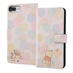 iPhone 8 ケース Plus / 7 Plus / 6s Plus / 6 Plus 手帳型 ディズニー カード マグネット ストラップ くまのプーさん かわいい キャラクター アイフォン かっこいい おすすめ 安心 アップル Apple イングレム