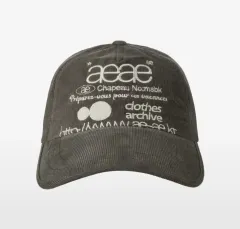 AEAE コーデュロイ ボールキャップ ブラウン