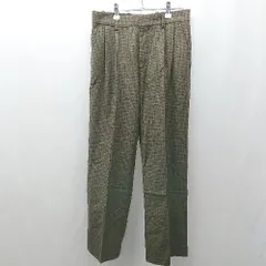 ◇ ◎ H&M フロントファスナー　千鳥柄　秋冬向け　カジュアル ストレートパンツ サイズ165/72A ダークブラウン系 メンズ E  【1505290014434】のサムネイル
