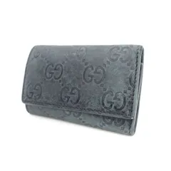 GUCCI / グッチ ■5連キーケース　GG　グッチシマ　レザー　ブラック 138098,2184 【KEY/キー/鍵】 ブランド【中古】 