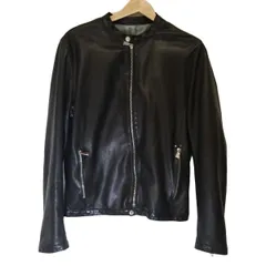 新品 Delan シングルライダースジャケット 46 ハンガー付 Delanシングルライダースジャケット