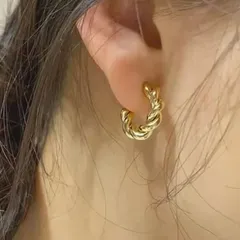 NO.1 ゴールドフープピアス