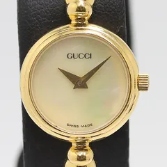 デッドストック級 稼働  良品 グッチ バングルウォッチ 2700.2.L QZ シェル文字盤 レディース腕時計 0035200 9BJT ABC16564 SMZ