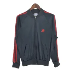 80年代 USA製 adidas アディダス ATP トラックジャケット ブラック (メンズ L) 中古 古着 T0116