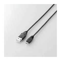 (まとめ)エレコム Micro-USB(A-MicroB)ケーブル U2C-AMB15BK【×5セット】