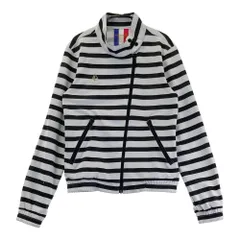 サイズ：M LE COQ GOLF ルコックゴルフ  ジップジャケット ボーダー柄 ブラック系 [240101361231] ゴルフウェア レディース ストスト