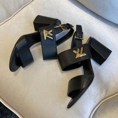 LOUISVUITTON　ルイヴィトン　サンダル　ホライズンライン　ツイスト　ブラック　レディース　36　未使用品