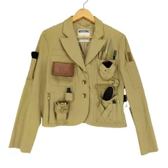 モスキーノ MOSCHINO MADE IN ITALY メイク道具収納ポケット付きサバイバルジャケット レディース ONE SIZE のサムネイル