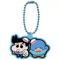 【中古】キーホルダー 風間くん×タキシードサム 「クレヨンしんちゃん×サンリオキャラクターズ スペシャルラバーマスコット」