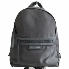 LONGCHAMP ロンシャン ルプリアージュネオ S リュック デイパック バッグ グレー レディース 【中古】