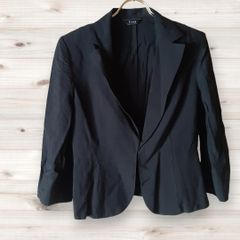A0887 クローネ krone カジュアルジャケット アウター 上着 (11AR) 黒 無地