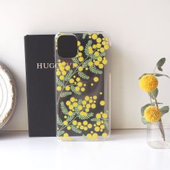 iPhoneケース①【春ミモザ】