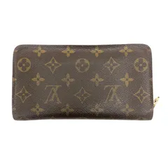 【美品✨ ポルトモネ】ルイヴィトン　ラウンドジップ　焦茶　折り財布　ユニセックス ルイ ヴィトン Louis Vuitton 二つ折り財布 ポルトフォイユルー