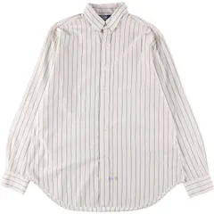 古着 ラルフローレン Ralph Lauren POLO by Ralph Lauren 長袖 コットンストライプシャツ メンズL相当/eaa525625