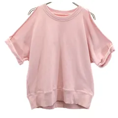 Maison Margiela メゾンマルジェラ 半袖 肩あき スウェット トレーナー S ピンク レディース 古着