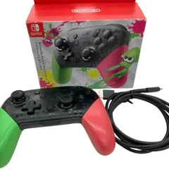 186000 現状品 Nintendo 任天堂 ニンテンドウ Nintendo Switch  Proコントローラー HAC-013  グリーン、ピンク スプラトゥーン2 エディション