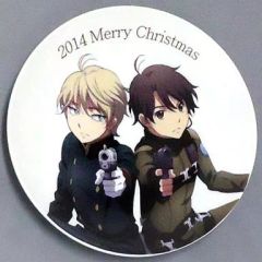 [중고]접시·찻잔(캐릭터) 이나호&스레인 크리스마스 한정 플레이트 [ALDNOAH.ZERO-알드노아·제로-] 스레인·트로이야드 2014년 한정 크리스마스 케이크 특전