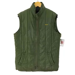 バブアー Barbour 80-90s 英国製 ロゴ刺繍ダブルジップ中綿ベスト 3ワラント メンズ 表記無 のサムネイル