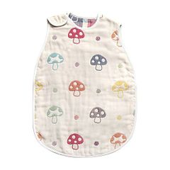 【特価商品】ふくふくガーゼ(6重ガーゼ) Hoppetta トドラーキッズスリーパー コットン100% - 2~7歳頃まで champignon 10mois(ディモワ) 着丈64cm 7240