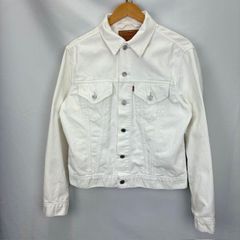 Levi's 00年代 ホワイトトラッカージャケット デニムジャケット サイズS MADE IN USA 70515-1105 07061207 01 シミ汚れ スレあり