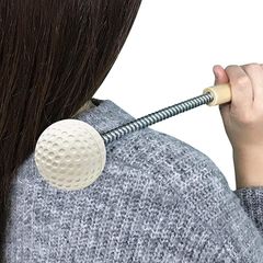 LamPlanning Shoulder Massager with Ball for Relieving Stiffness and Relaxation (Golf Ball Size/Spring Type)