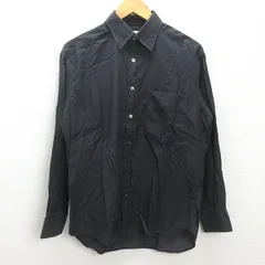 H■ポールスミス/Paul Smith 長袖シャツ ワイシャツ ドレスシャツ【M】濃灰色/MENS■160【中古】