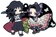 【中古】キーホルダー・マスコット(キャラクター) 胡蝶しのぶ＆冨岡義勇 「鬼滅の刃 ラバーマスコット バディコレ Vol.2」