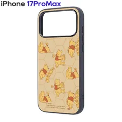 iPhone17ProMax ケース ディズニー プーさん はちみつ キャラクター グッズ 衝撃吸収 ハイブリッド 保護 スマホ カバー ハード iPhone 2025 6.9inch 3眼 【１週間以内発送】【ゆうパケットにて発送】