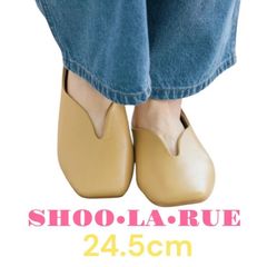 【新品✨】SHOO・LA・RUE コバステッチ ローヒールパンプス イエロー 24.5cm