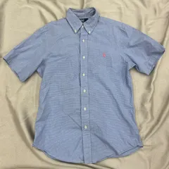 Polo by Ralph Lauren ポロバイラルフローレン　メンズ　ドレスシャツ　半袖　サイズ15/38  青系　チェック