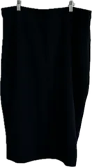 Z1582【美品】MARINA RINALDIマリナリナルディ　ロングスカートボトムス　ブラック　レディース　27サイズ