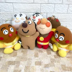 【非売品】アンパンマン ぬいぐるみ7体セット アンパンマン しょくぱんまん カレーパンマン おむすびまん めいけんチーズ 希少 レア レトロ セガ SEGA まとめ売り