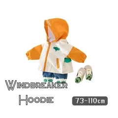 送料無料 ぞうさん ゾウさん ウインドブレーカー マウンテンパーカー フード付き 長袖 ジャケット 羽織り ライトアウター 男の子 韓国子供服 73cm 80cm 90cm 100cm 110cm