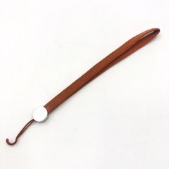 HERMES エルメス セリエ 携帯ストラップ チャーム オレンジ シルバー