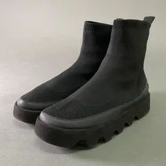 3l25 ISSEY MIYAKE イッセイミヤケ × UNITED NUDE ユナイテッドヌード BOUNCE FIT ソックススニーカー ブーツ 38 24～25cm ブラック シューズのサムネイル